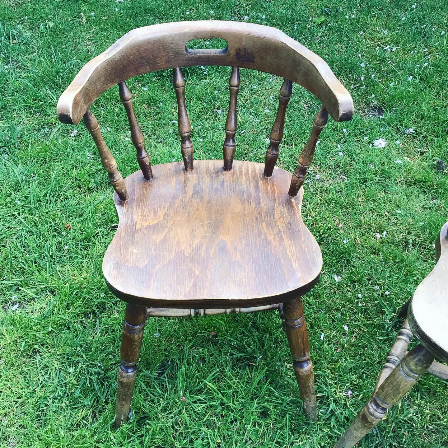 Lot of two CTC-stamped saloon chairs