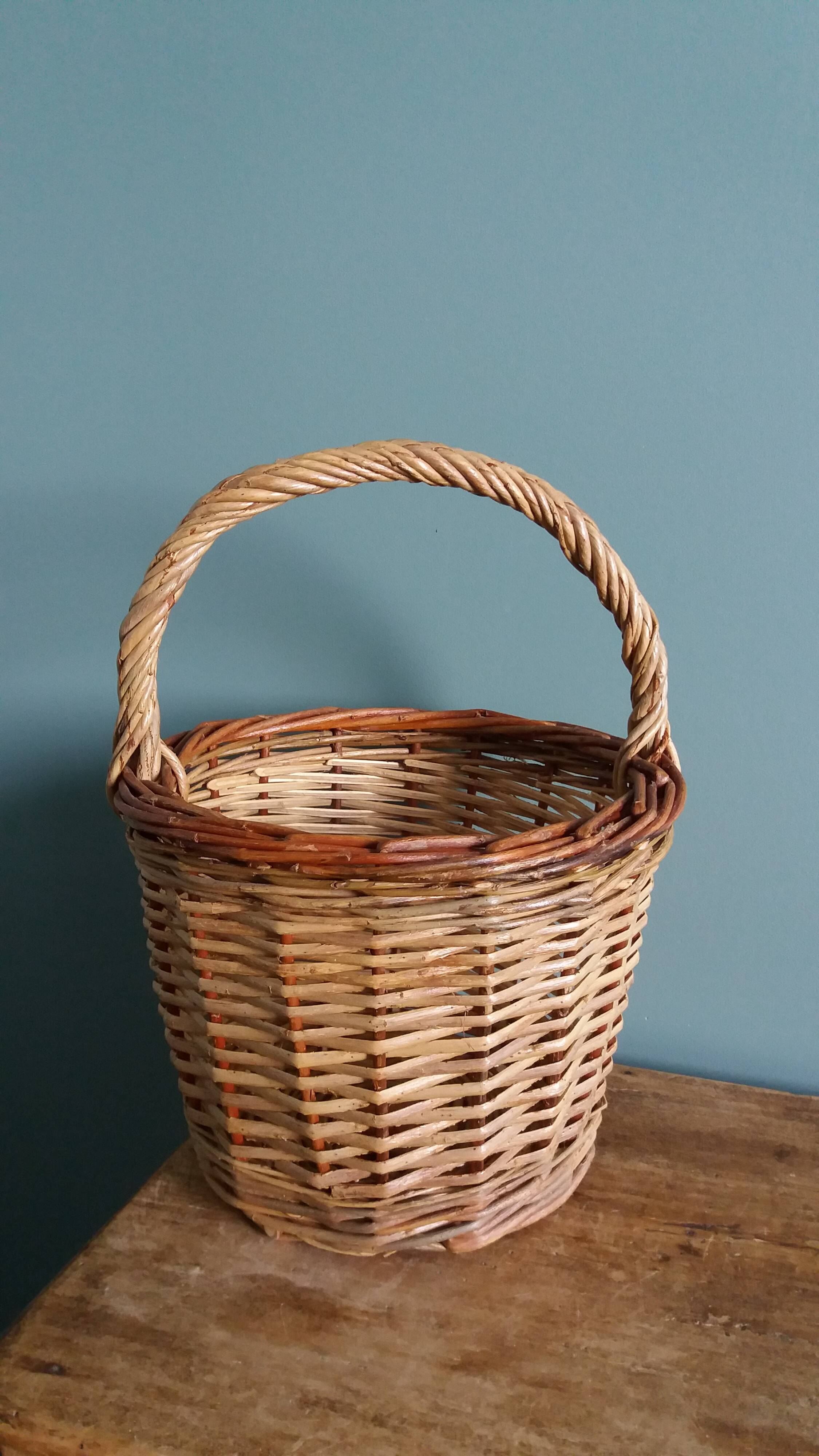 Panier à anse en osier