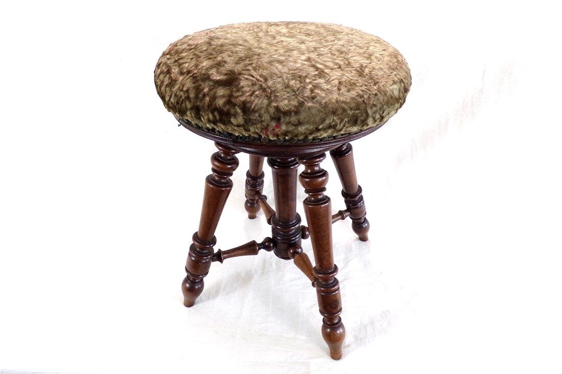 Vintage piano stool