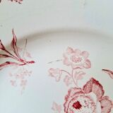 Antique mounted plate in ironstone earthenware.