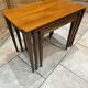 Vintage Scandinavian nesting coffee table in solid teak