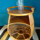 Bar tonneau en rotin