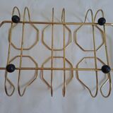 Set of 6 vintage glasses in their basket