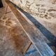 Antique primitive oak bench – Circa 1900, Allier region, France