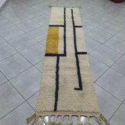 Tapis berbere de couloir fait main taille 75x300 cm