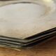 Set 10 assiettes métal argenté vintage