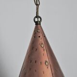 Cone shaped handmade pendant from Denmark, 1970s