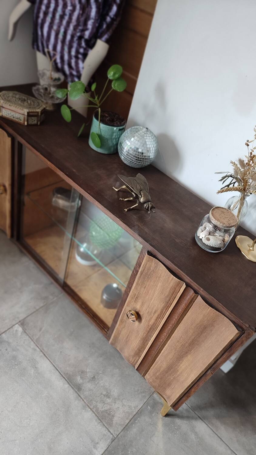 Small solid wood sideboard
