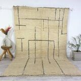Handmade wool Berber rug 280 X 190 CM