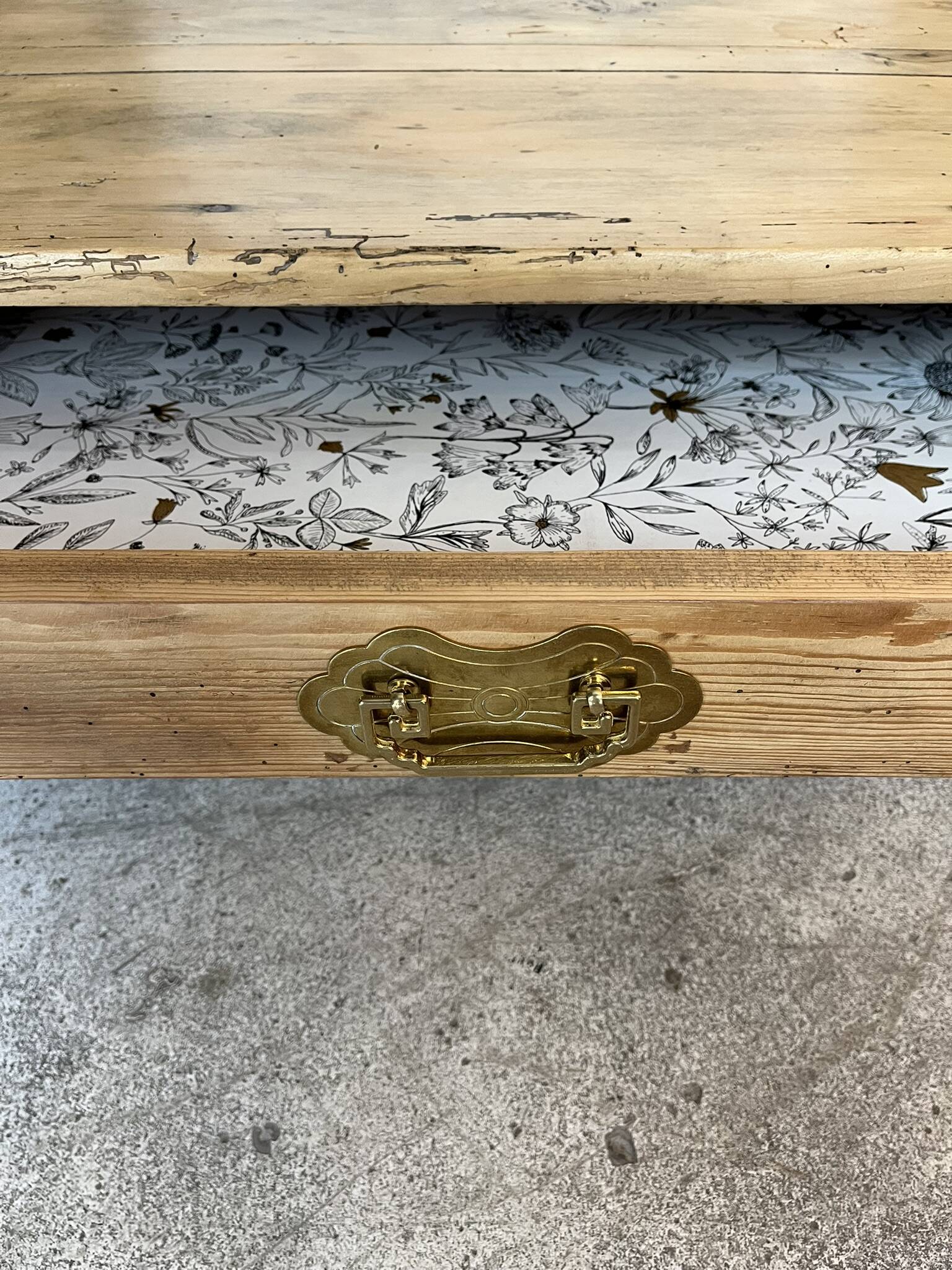 Table basse de ferme bois massif Augusta
