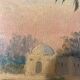 Old painting, orientalist landscape, signed, XX century
