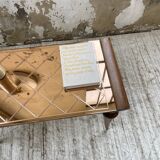 60s coffee table with pink mirror