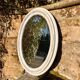 Shabby chic oval mirror