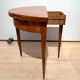 Biedermeier demi-lune fold-out table, cherry veneer, south germany, circa 1820