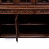 Carved library/sideboard, France, circa 1880.