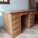 American flat desk with vintage coffered boxes