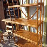 Large bamboo rattan shelf