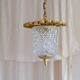Glass and brass hanging 1950s