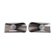 Space age wall sconces - brushed stainless steel - italian design - 1970