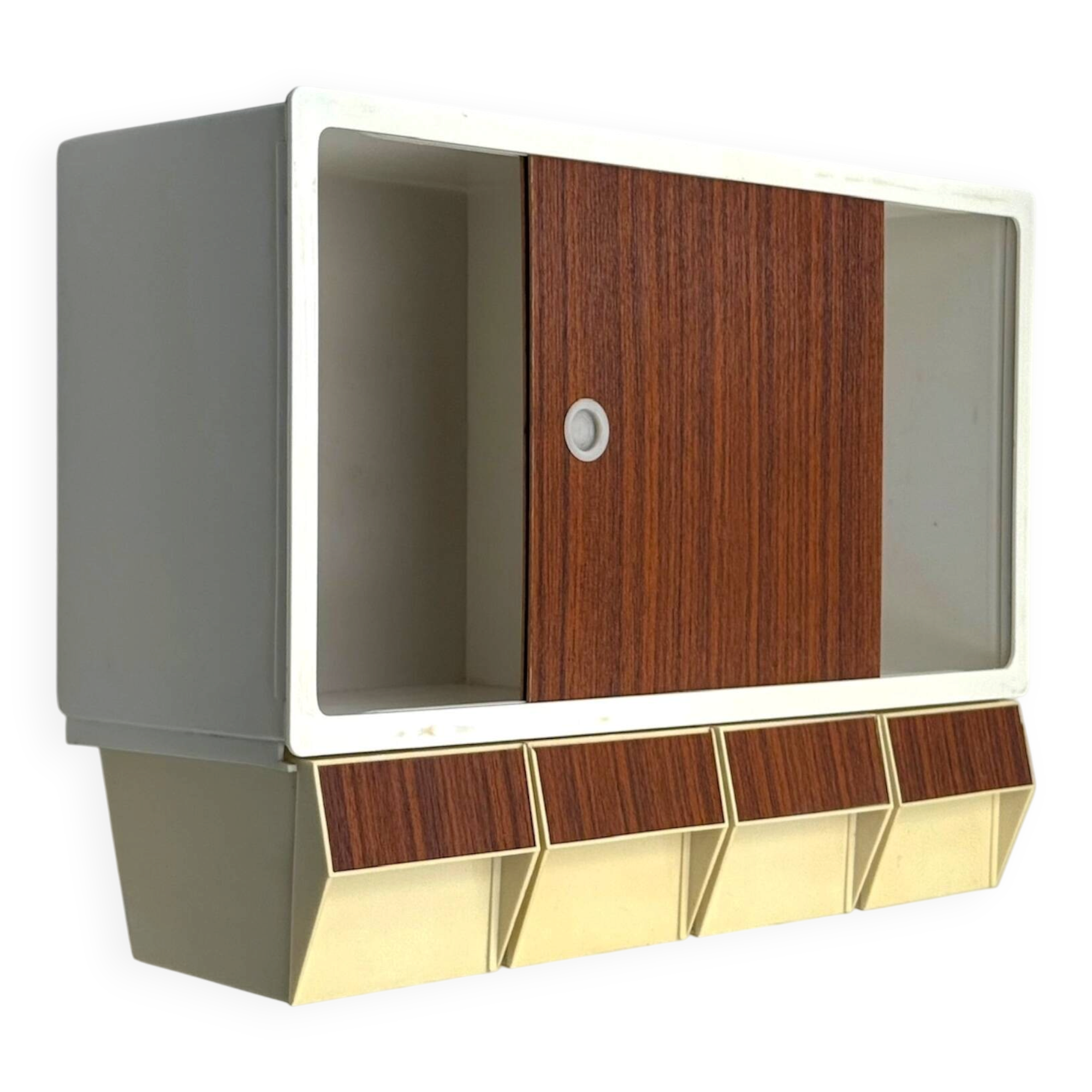 Petit meuble de rangement Curver modèle 004420 plastique Pays-Bas années 70