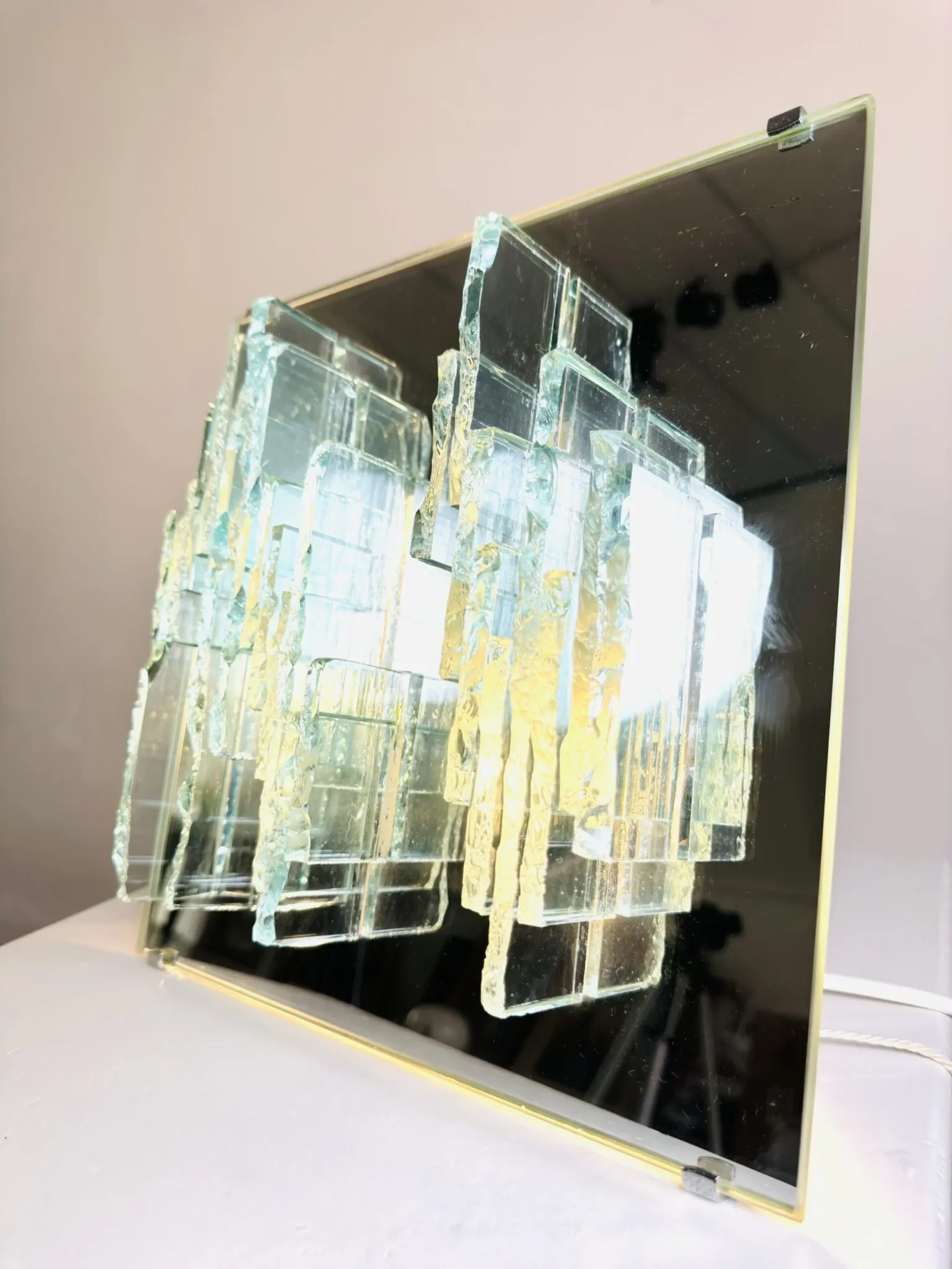 C-1715 'Breukrelief' Wall Lamp By Willem Van Oyen For Raak Amsterdam, The Netherlands, 1968