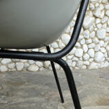 Pierre Guariche grey shell chair for Meurop 1950s-60s