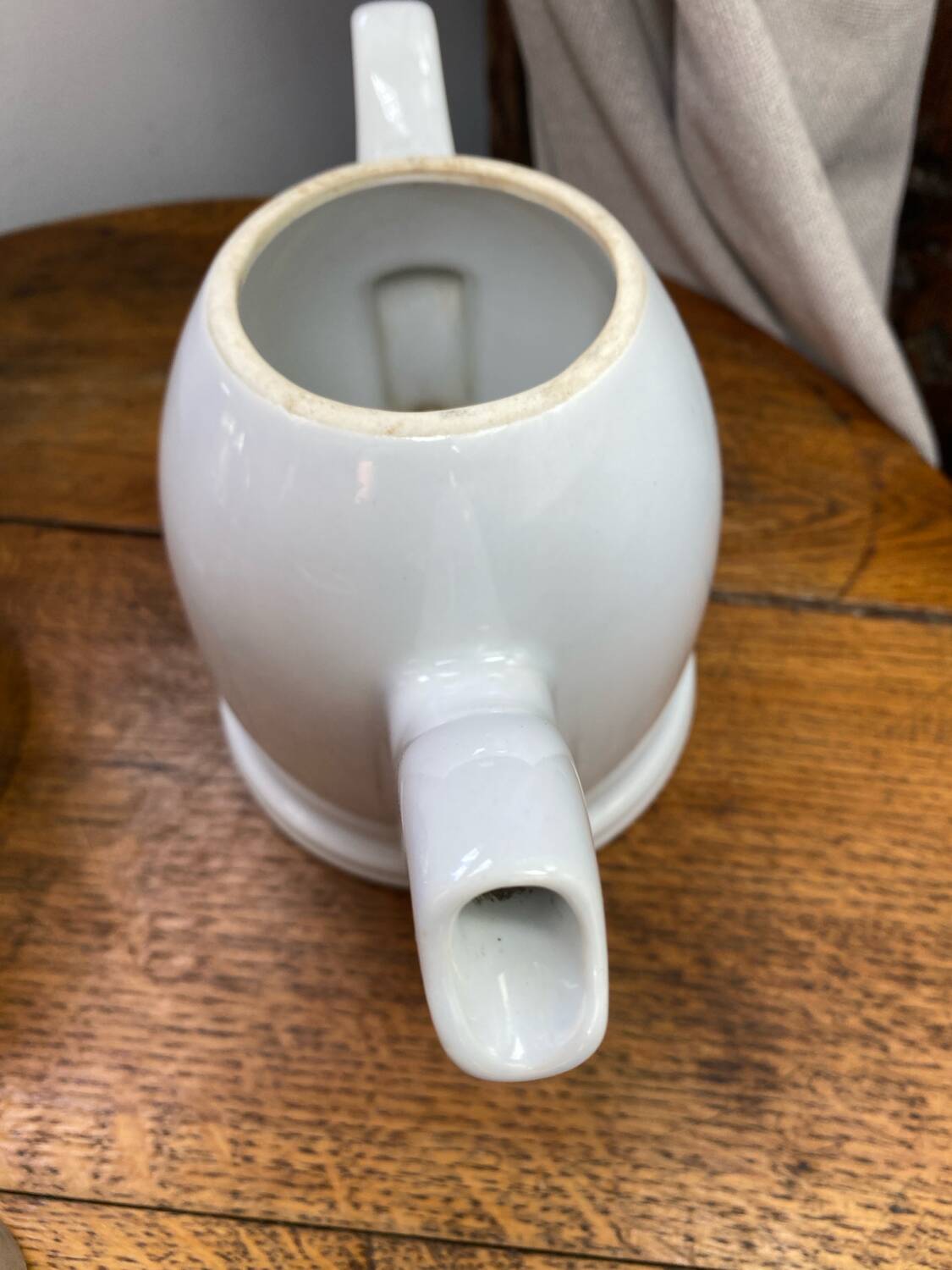 Salam Tea teapot, porcelain and stainless steel