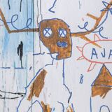 Jean-Michel Basquiat. Numbered colour silkscreen. 1990s.