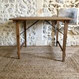 Renovated antique folding work table