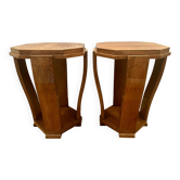 2 tables basses, d'appoint Art Déco