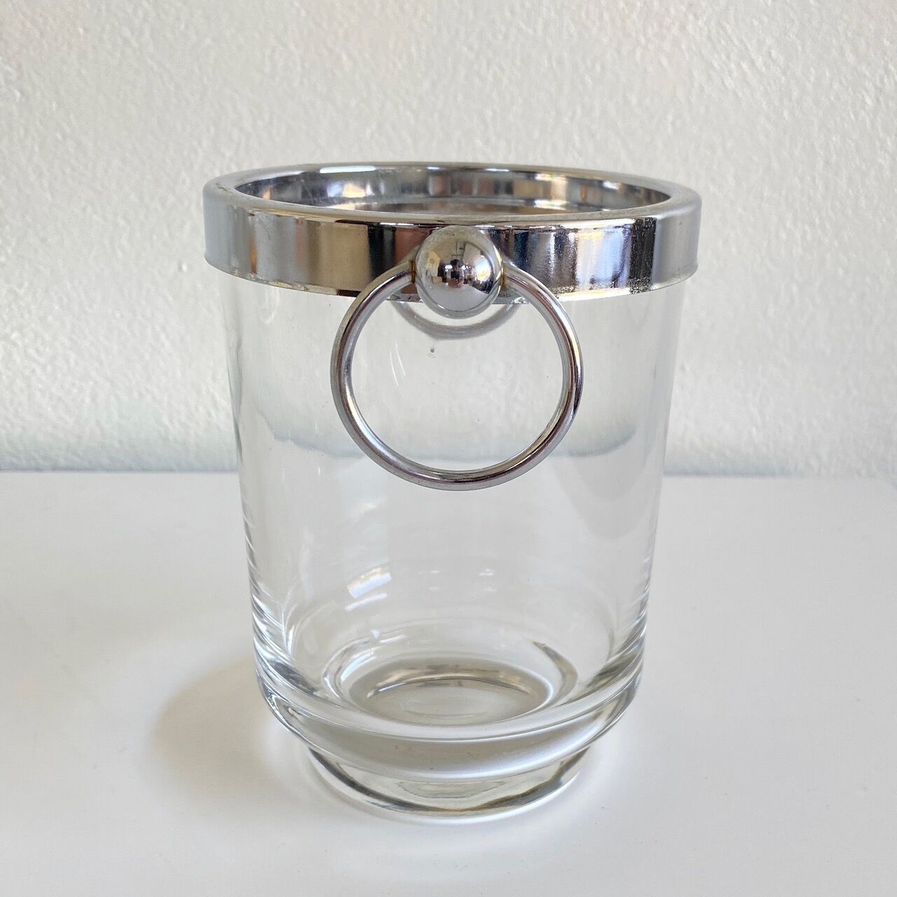 Vintage Italian glass ice bucket