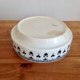 Bowl former french Teresa 1900, white blue