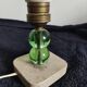 Modernist lamp foot art deco style marble base balls glass