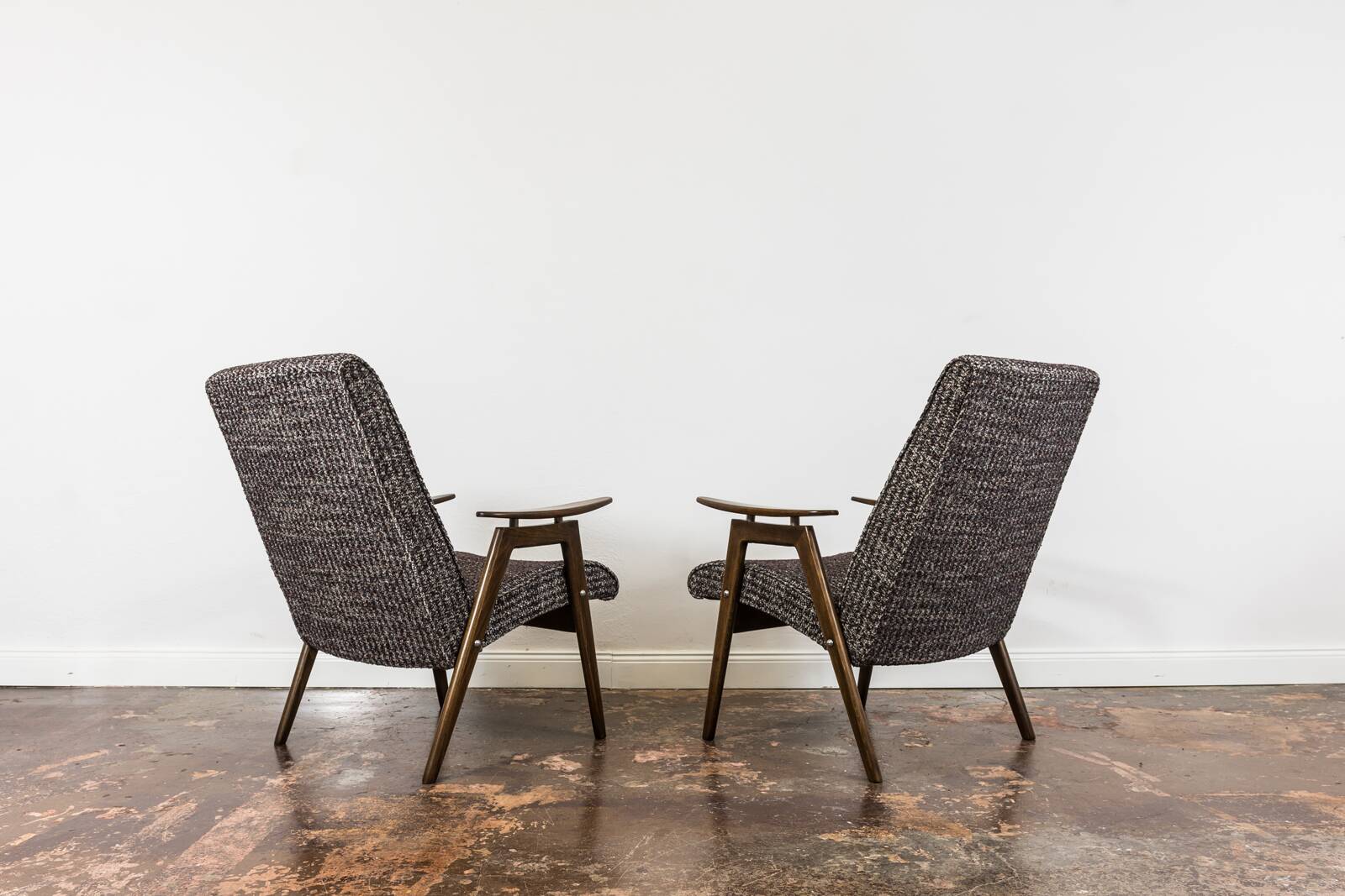 Vintage armchairs by jaroslav šmídek, ton, czechoslovakia, 1960, set of 2