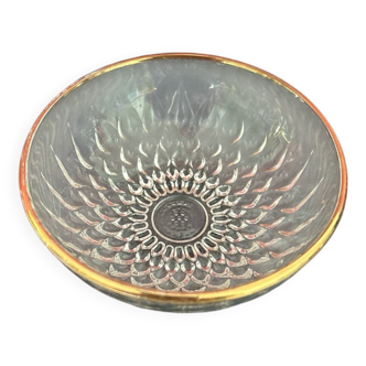 Crystal bowl with gold rim