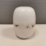Small beautiful vase, designed by Michael Bang for Holmegaard Denmark in 1983.