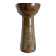 Large vintage enameled stoneware vase