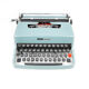 Olivetti Lettera 32 blue pastel Qwerty English