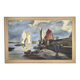 Seascape "Return from fishing" Morbihan - M Robert - oil on panel