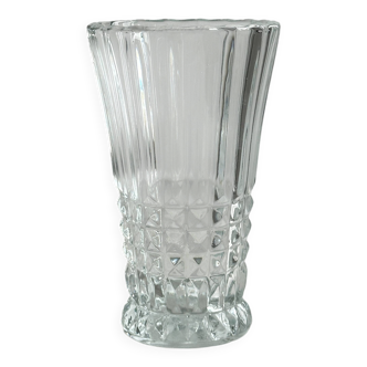 Pressed glass vase