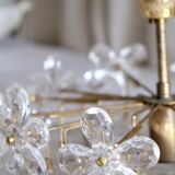 Ceiling flowers in murano glass and brass