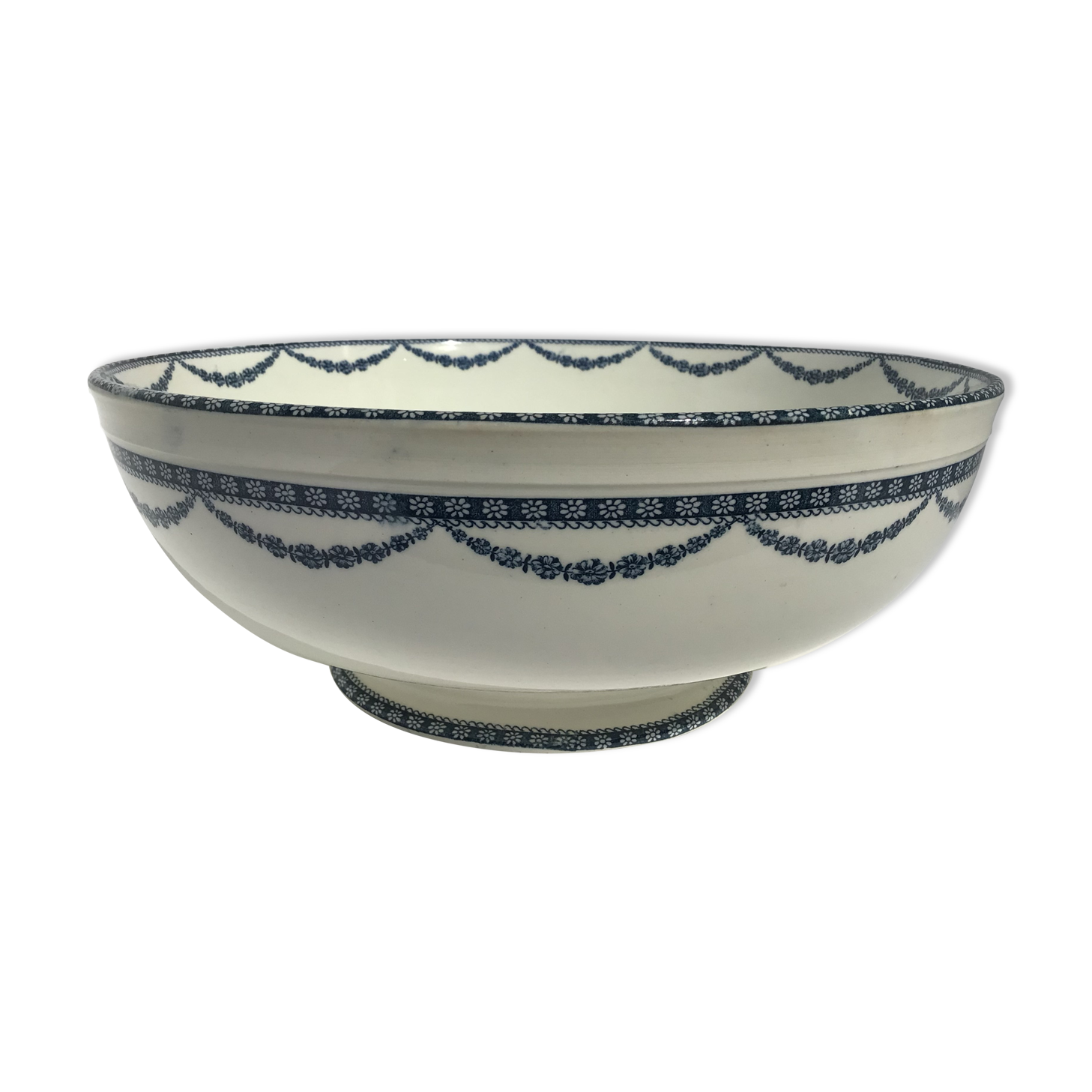 Saladier Terre de Fer Salins Vincennes diamètre 27cm marine