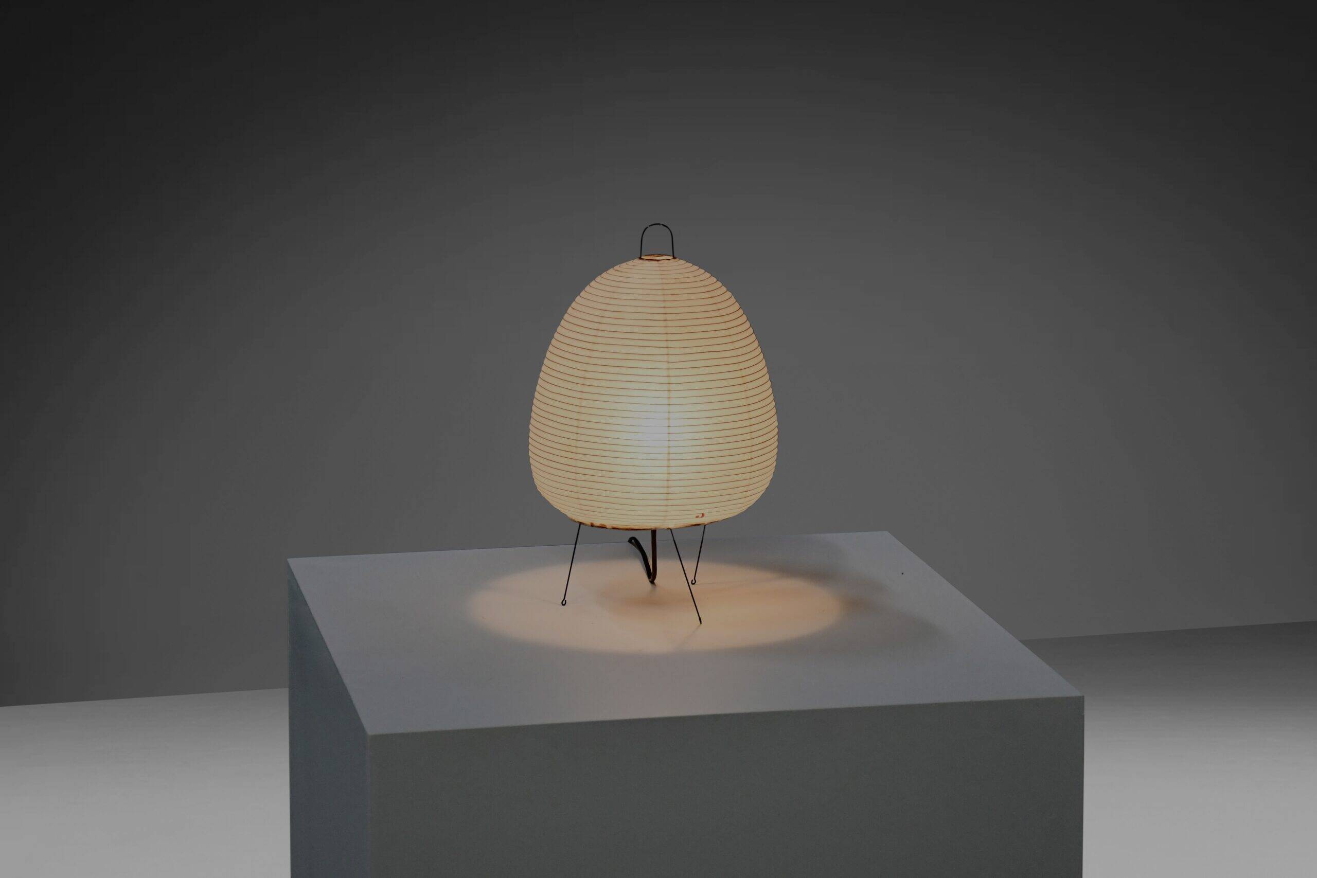 Rare early 1A Akari table lamp by Isamu Noguchi for Ozeki, Japan 1950s