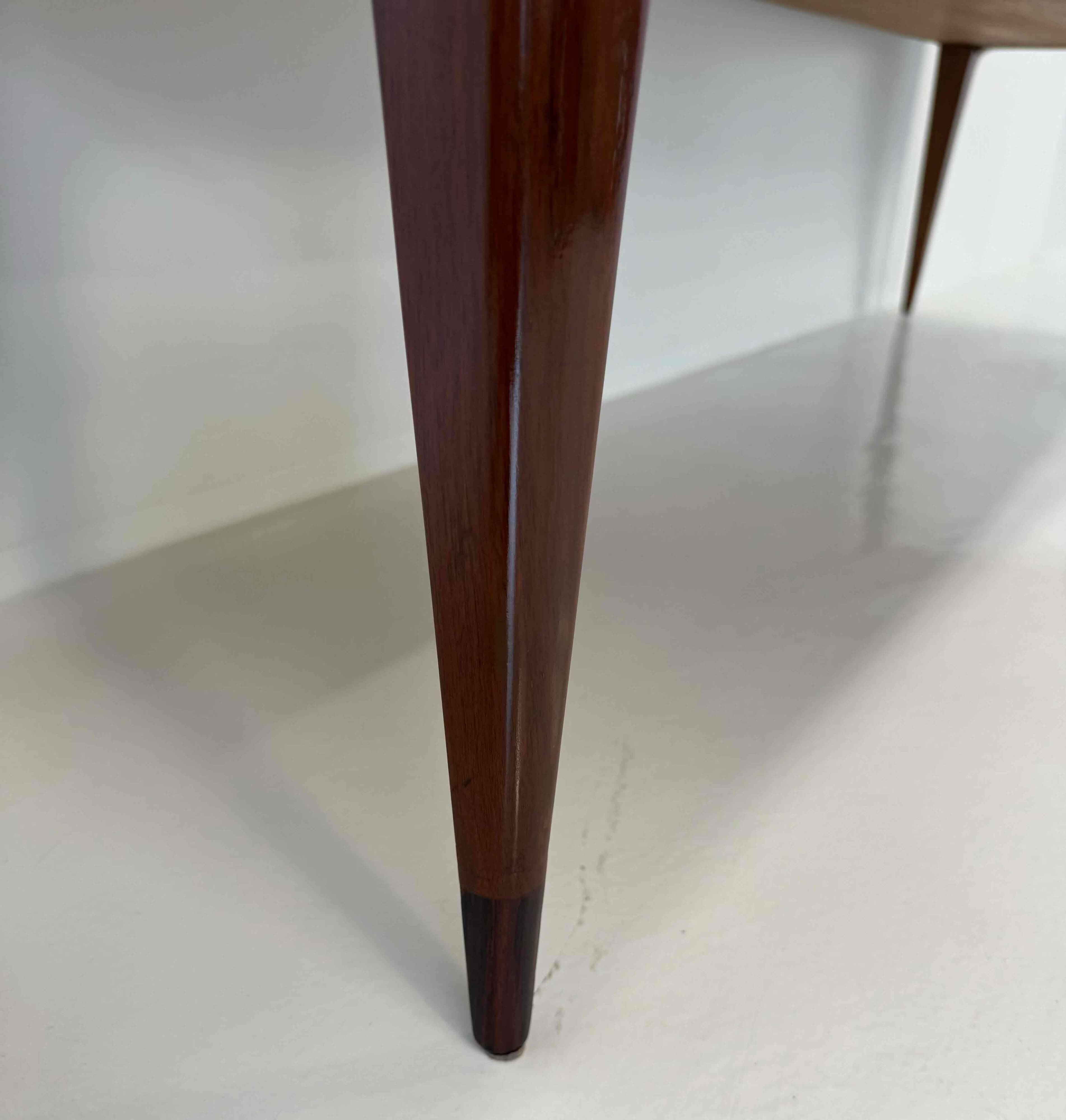 1950s Parchment and Walnut Chest of Drawers Attr. Paolo Buffa