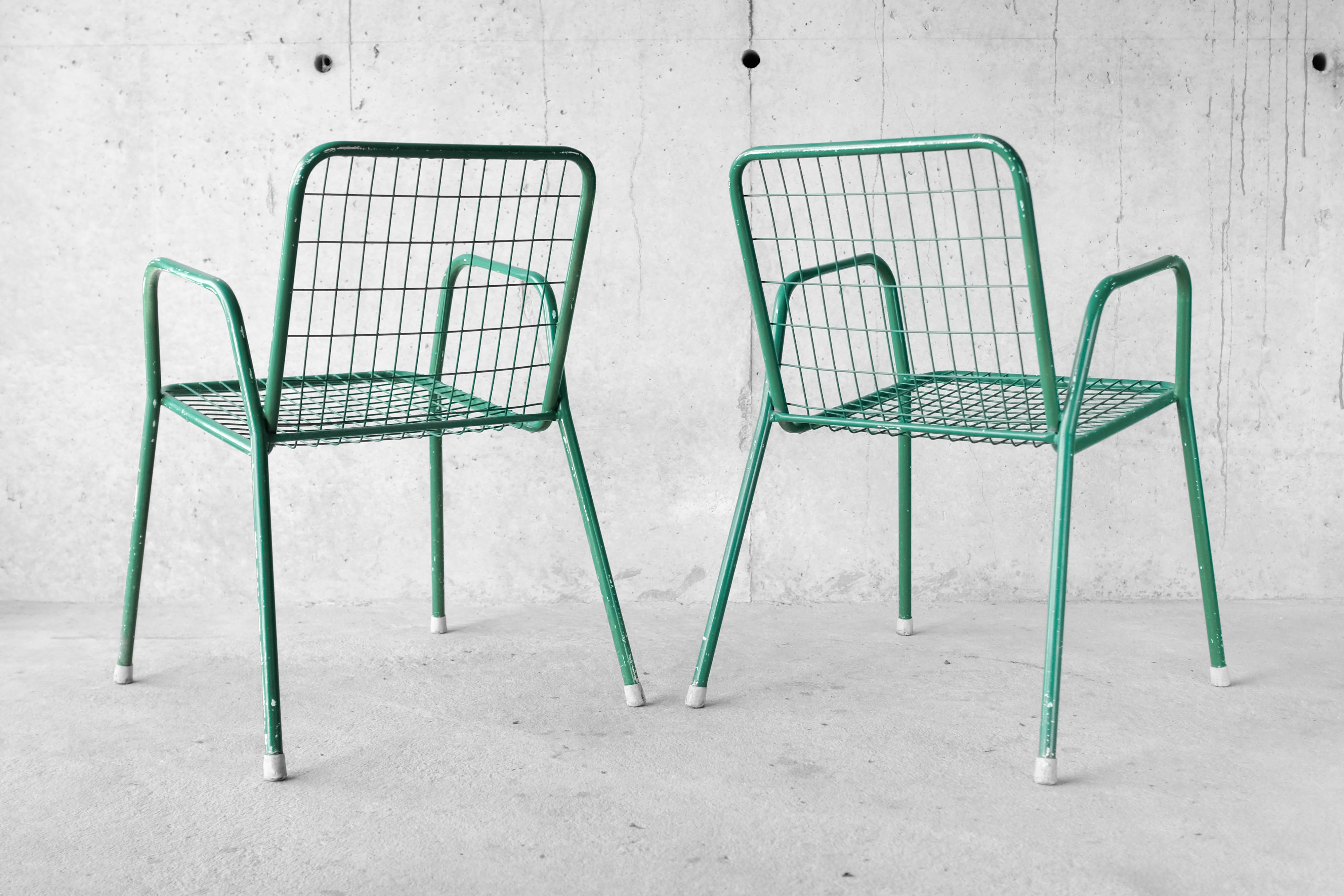 Pair of chairs EMU model Rio green