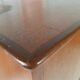 Sideboard high Danish teak veneer vintage sliding doors