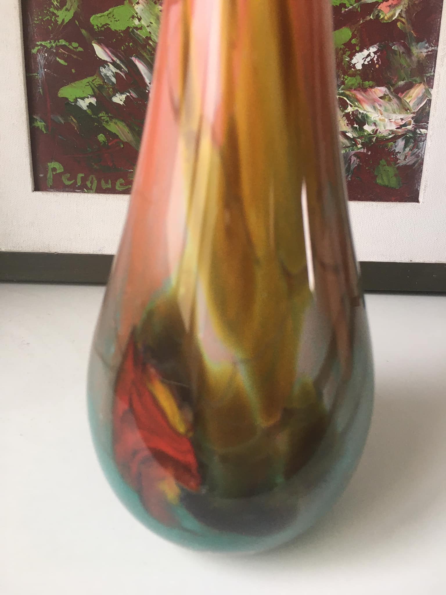 Blown glass soliflora. Very nice color gradient.