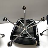 Black Leather Incisa Office Chair by Vico Magistretti for De Padova, 1992