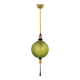 Blown Murano Glass and Brass Pendant Lamp