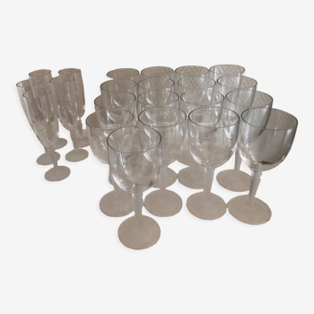 Wine glasses and flutes